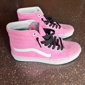VANs Off the Wall Unisex SK8 High Top Skate Shoes Size W 10.5 Pink M 9
